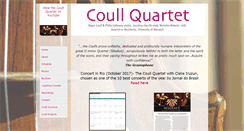 Desktop Screenshot of coullquartet.com